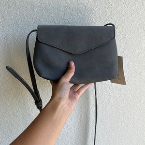 Gray mini cross body bag